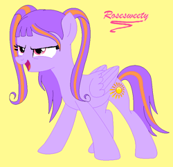 Size: 660x640 | Tagged: safe, artist:rosesweety, species:pegasus, species:pony, lori robin hood, ponified, regal academy