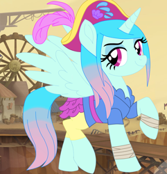 Size: 942x977 | Tagged: safe, artist:rosesweety, species:alicorn, species:pony, my little pony: the movie (2017), lily mermaid, pirate, ponified, regal academy