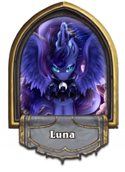 Size: 400x550 | Tagged: safe, artist:caramelflower, artist:xbaz0uk4x, character:nightmare moon, character:princess luna, armor, crystal, evil eyes, fall of the crystal empire, female, hearthstone, hearthstone hero, magic, nightmare luna, scythe, simple background, solo, transparent background, warcraft, warrior luna