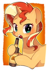 Size: 638x921 | Tagged: safe, artist:kkotnim, character:sunset shimmer, species:pony, species:unicorn, fallout, fallout: new vegas, female, mare, solo, sunset sarsparilla
