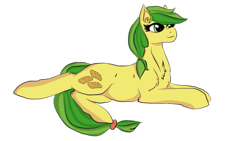 Size: 1191x670 | Tagged: safe, artist:inspiration1413, character:apple fritter, species:earth pony, species:pony, apple family member, female, sitting, solo