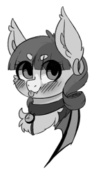 Size: 670x1230 | Tagged: safe, artist:drawtheuniverse, oc, oc only, oc:nocturne eventide, species:pony, chest fluff, collar, solo