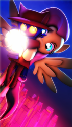 Size: 2160x3840 | Tagged: safe, artist:selestlight, character:fluttershy, species:pony, 3d, clothing, crossover, duo, game, glow, lightbulb, niko (oneshot), oneshot, source filmmaker