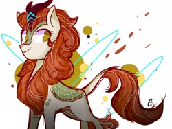 Size: 2048x1536 | Tagged: safe, artist:pinweena30, character:autumn blaze, species:kirin, species:pony, episode:sounds of silence, g4, my little pony: friendship is magic, season 8, spoiler:s08, awwtumn blaze, cute, female, happy, looking at you, no pupils, signature, solo, wallpaper