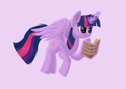 Size: 1920x1360 | Tagged: safe, artist:arediejie, character:twilight sparkle, character:twilight sparkle (alicorn), species:alicorn, species:pony, book, female, solo