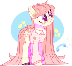 Size: 1280x1173 | Tagged: safe, artist:daydreamprince, oc, oc only, oc:auri straw, species:earth pony, species:pony, butt freckles, clothing, female, freckles, mare, shirt, solo