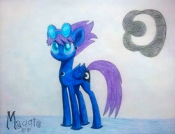 Size: 1167x896 | Tagged: safe, artist:dialysis2day, oc, oc:maggie, species:pegasus, species:pony, female, goggles, mare, solo, traditional art