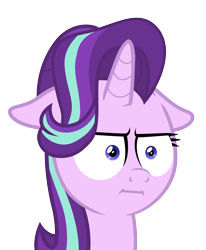 Size: 4500x5451 | Tagged: safe, artist:vvolllovv, character:starlight glimmer, species:pony, species:unicorn, female, floppy ears, i mean i see, simple background, solo, transparent background, vector