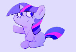 Size: 1280x876 | Tagged: safe, artist:swerve-art, character:twilight sparkle, character:twilight sparkle (unicorn), species:pony, species:unicorn, cute, female, gray background, no pupils, simple background, sitting, solo, twiabetes