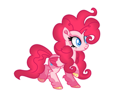 Size: 1024x772 | Tagged: safe, artist:starglaxy, base used, character:pinkie pie, species:pegasus, species:pony, g5 leak, leak, female, pegasus pinkie pie, pinkie pie (g5), race swap, simple background, solo, transparent background