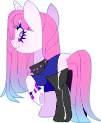 Size: 290x354 | Tagged: safe, artist:daydreamprince, base used, oc, species:pony, species:unicorn, clothing, female, latex, latex socks, mare, simple background, socks, solo, transparent background