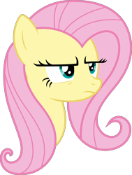 Size: 5282x7000 | Tagged: safe, artist:powerpuncher, character:fluttershy, absurd resolution, female, simple background, solo, transparent background, unamused, vector