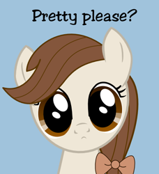 Size: 500x549 | Tagged: safe, artist:scribblez, oc, oc only, oc:creamy white, bow, creamy and friends, solo, tumblr