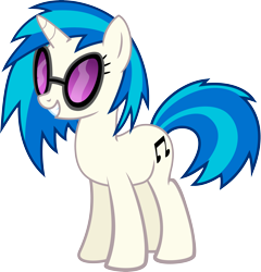 Size: 3846x4000 | Tagged: safe, artist:namelesshero2222, character:dj pon-3, character:vinyl scratch, species:pony, species:unicorn, female, simple background, solo, transparent background, vector