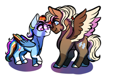 Size: 1200x748 | Tagged: safe, artist:grateful-dead-raised, character:dumbbell, character:rainbow dash, species:pegasus, species:pony, ship:dumbdash, female, male, meme, otp, shipping, straight