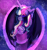 Size: 1576x1692 | Tagged: safe, artist:grateful-dead-raised, character:discord, character:twilight sparkle, character:twilight sparkle (alicorn), oc, oc:satin nebula, parent:discord, parent:twilight sparkle, parents:discolight, species:alicorn, species:draconequus, species:pony, ship:discolight, alternate design, female, hybrid, interspecies offspring, male, offspring, shipping, straight