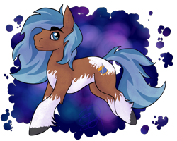 Size: 999x800 | Tagged: safe, artist:sanic-x, oc, oc only, oc:dreamweaver, species:earth pony, species:pony, 2014, blue eyes, blue mane, female, simple background