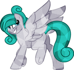 Size: 600x569 | Tagged: safe, artist:space-higanbana, base used, oc, oc:thanatos, species:crystal pony, species:pegasus, species:pony, crystallized, male, pegasus oc, show accurate, simple background, solo, stallion, transparent background, wings