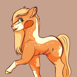 Size: 2000x2000 | Tagged: safe, artist:grateful-dead-raised, character:applejack, species:earth pony, species:pony, female, redesign, solo