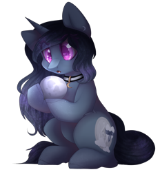 Size: 1280x1379 | Tagged: safe, artist:mxnxii, oc, oc:moonheart, species:pony, species:unicorn, female, mare, moon, simple background, solo, tangible heavenly object, transparent background
