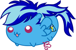 Size: 496x325 | Tagged: safe, artist:vinylbecks, oc, oc only, oc:electric sketch, species:pegasus, species:pony, chubbie, blep, female, mare, pegasus oc, simple background, solo, tongue out, transparent background, wings