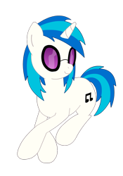 Size: 700x1000 | Tagged: safe, artist:eternyan, character:dj pon-3, character:vinyl scratch, female, glasses, simple background, solo, transparent background, vector