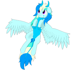 Size: 2000x1800 | Tagged: safe, artist:thekamko, derpibooru original, oc, oc only, oc:arctic plasma, species:dracony, species:dragon, species:pony, chest fluff, claws, fluffy, hoof fluff, horn, hybrid, lying down, multicolored hair, simple background, solo, transparent background, wings