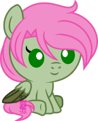 Size: 400x498 | Tagged: safe, artist:space-higanbana, oc, oc:wooden hazel, species:pegasus, species:pony, baby, baby pony, male, show accurate, simple background, solo, transparent background
