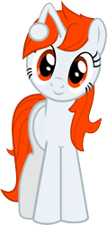 Size: 1427x3001 | Tagged: safe, artist:pinkiepi314, oc, oc only, oc:karma, species:pony, species:unicorn, female, happy, high res, mare, ponified, reddit, simple background, solo, transparent background, upvote, vector
