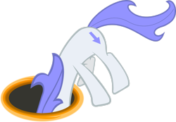 Size: 2943x2037 | Tagged: safe, artist:pinkiepi314, oc, oc only, oc:discentia, species:pony, species:unicorn, downvote, female, high res, mare, ponified, portal, portal (valve), reddit, simple background, solo, transparent background, vector