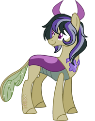 Size: 800x1018 | Tagged: safe, artist:space-higanbana, oc, oc:spheranium, parent:thorax, parent:twilight sparkle, parents:twirax, species:changepony, hybrid, interspecies offspring, male, offspring, show accurate, simple background, solo, transparent background