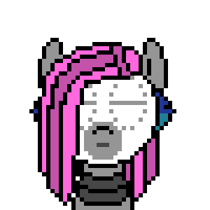 Size: 300x300 | Tagged: safe, artist:nukepony360, oc, oc only, oc:7a, species:pony, android, animated, bust, female, malfunction, pixel art, robot, robot pony, simple background, solo, transparent background
