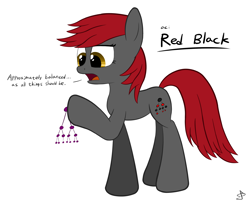 Size: 2272x1853 | Tagged: safe, artist:sheeppony, oc, oc only, oc:red black, binary tree, red and black oc