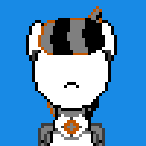 Size: 300x300 | Tagged: safe, artist:nukepony360, oc, oc only, oc:7b, species:pony, android, animated, bust, male, pixel art, robot, robot pony, simple background, solo