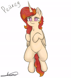 Size: 3500x3800 | Tagged: safe, artist:lesti, oc, oc only, oc:reyked, species:alicorn, species:pony, cyrillic, female, mare, russian, signature, simple background, solo, white background