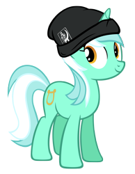 Size: 4543x5868 | Tagged: dead source, safe, artist:thatsgrotesque, character:lyra heartstrings, absurd resolution, beanie, clothing, female, hat, simple background, smiling, solo, transparent background, vector