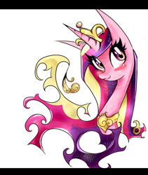 Size: 1114x1318 | Tagged: safe, artist:caramelflower, character:princess cadance, :3, female, solo