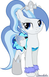 Size: 1950x3074 | Tagged: safe, artist:beamsaber, oc, oc only, oc:princess snowblossom, species:alicorn, species:pony, alicorn oc, clothing, colored wings, gradient wings, horn, simple background, solo, transparent background, wings