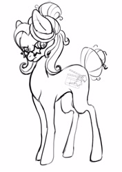 Size: 2894x4093 | Tagged: safe, artist:sugar lollipop, oc, oc only, oc:blossom ember, species:earth pony, species:pony, actress, angry, angry face, black and white, cinema, earth pony oc, female, glasses, grayscale, hair bun, mare, monochrome, simple background, sketch, sketch dump, skinny, snob, solo, stars