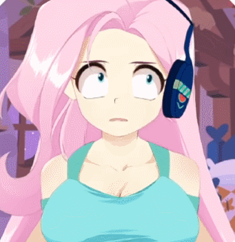 Size: 341x351 | Tagged: safe, artist:sedrice, artist:vannamelon, character:fluttershy, species:human, my little pony:equestria girls, animated, anime, big breasts, breasts, busty fluttershy, cleavage, clothing, cute, female, flutterchan, gamer girl, gamershy, humanized, kotobukiya fluttershy, shyabetes, solo, vannamelon, youtube, youtube link