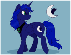 Size: 3300x2550 | Tagged: safe, artist:toodles3702, oc, oc only, oc:nightmare nightengale, species:alicorn, species:pony, g4, alicorn oc, horn, not luna, solo, wings