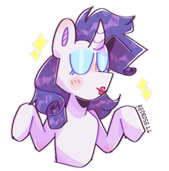 Size: 758x770 | Tagged: safe, artist:redrose26, character:rarity, species:pony, species:unicorn, g4, female, lipstick, simple background, solo, transparent background