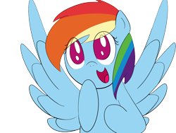 Size: 1600x1200 | Tagged: safe, artist:alexsalinasiii, character:rainbow dash, species:pegasus, species:pony, female, open mouth, simple background, solo, transparent background
