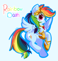 Size: 950x1000 | Tagged: safe, artist:sugaryrainbow, character:rainbow dash, species:pegasus, species:pony, clothing, female, laurel, laurel wreath, shoes, solo
