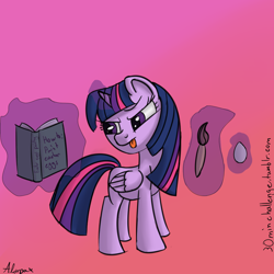 Size: 1080x1080 | Tagged: safe, artist:alorpax, character:twilight sparkle, character:twilight sparkle (alicorn), species:alicorn, species:pony, 30 minute art challenge, book, egg, female, mare, paintbrush