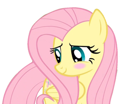 Size: 868x710 | Tagged: safe, artist:acuario1602, character:fluttershy, blushing, cute, female, shyabetes, simple background, solo, vector, white background