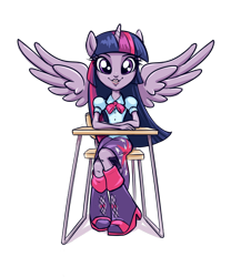 Size: 748x900 | Tagged: safe, artist:averagedraw, character:twilight sparkle, my little pony:equestria girls, chair, desk, female, solo