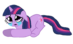 Size: 720x432 | Tagged: dead source, safe, artist:jax5485, character:twilight sparkle, crying, female, simple background, solo, transparent background, vector, wangst