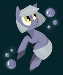 Size: 899x1066 | Tagged: safe, artist:foxda, character:limestone pie, species:earth pony, species:pony, bubble, female, green background, missing cutie mark, simple background, smiling, solo