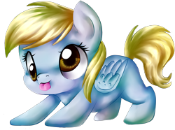 Size: 2696x2003 | Tagged: safe, artist:twiddledittle, character:derpy hooves, blep, cute, derpabetes, diabetes, female, filly, solo, tongue out, younger